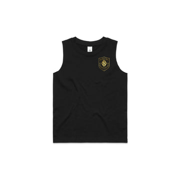Rolling Deep Shield Barnard Tank (Gold Print) - Kids