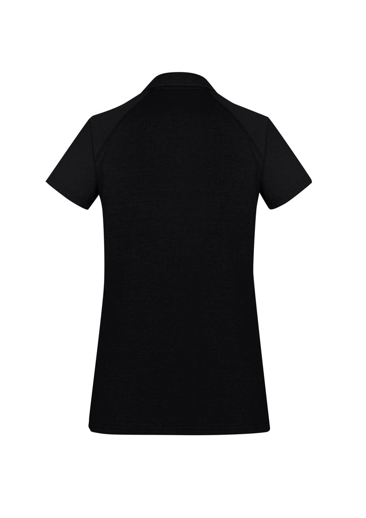 Womens Byron Short Sleeve Polo - Black ||SRC=https://cdn.fashionbizapps.nz/honeybee/images/P011LS_bProduct_Black_02_dv1JHhO.jpg