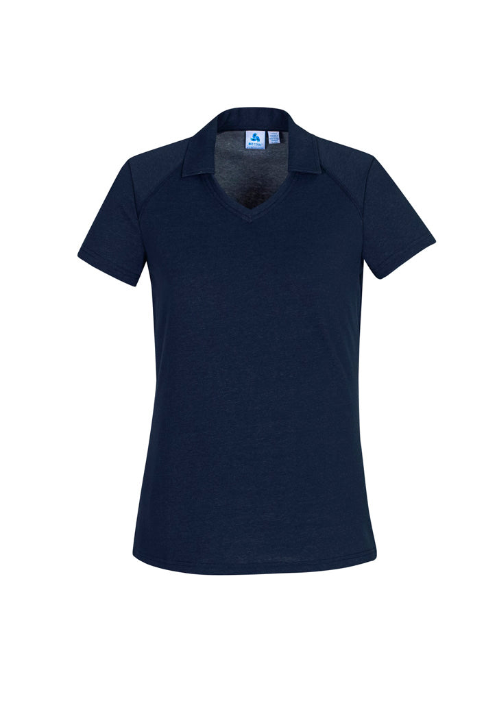 Womens Byron Short Sleeve Polo - Navy ||SRC=https://cdn.fashionbizapps.nz/honeybee/images/P011LS_bProduct_Navy_01_oTFJt5Y.jpg
