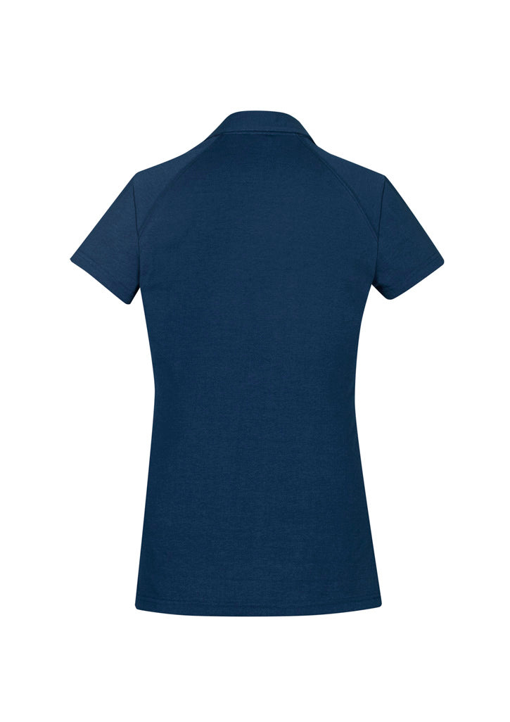Womens Byron Short Sleeve Polo - Steel Blue ||SRC=https://cdn.fashionbizapps.nz/honeybee/images/P011LS_bProduct_SteelBlue_02_qBAHhdn.jpg