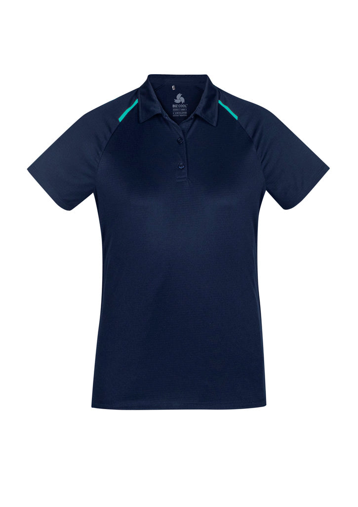 Womens Academy Short Sleeve Polo - Navy/Teal ||SRC=https://cdn.fashionbizapps.nz/honeybee/images/P012LS_bProduct_Navy_Teal_01_kxGFLxN.jpg