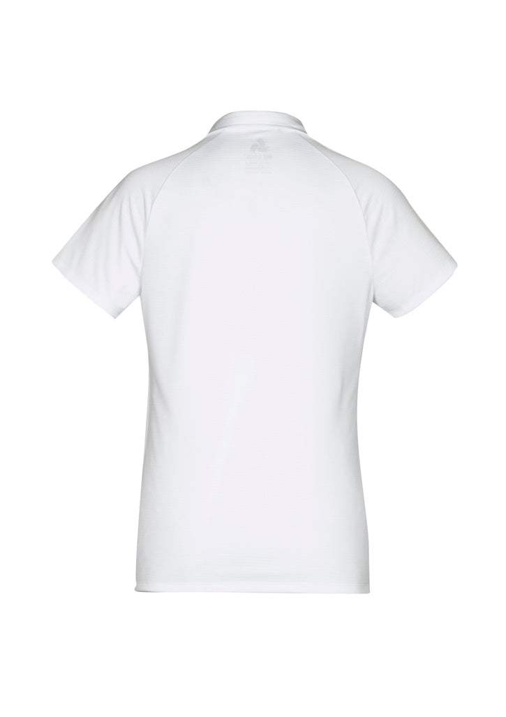 Womens Academy Short Sleeve Polo - White/Silver ||SRC=https://cdn.fashionbizapps.nz/honeybee/images/P012LS_bProduct_White_Silver_02_yJFjy4N.jpg