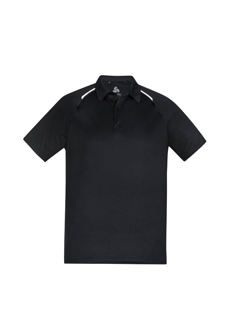 Mens Academy Short Sleeve Polo - Black/White ||SRC=https://cdn.fashionbizapps.nz/honeybee/images/P012MS_bProduct_Black_White_01_iYHFNJ5.jpg