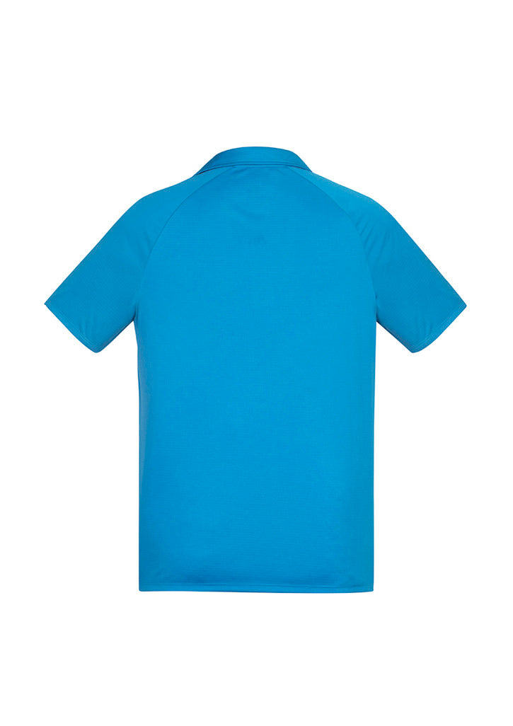 Mens Academy Short Sleeve Polo - Cyan/Navy ||SRC=https://cdn.fashionbizapps.nz/honeybee/images/P012MS_bProduct_Cyan_Navy_02_acKvRx7.jpg