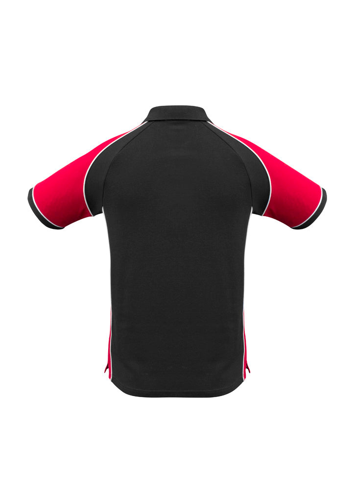 Mens Nitro Short Sleeve Polo - Black/Red/White ||SRC=https://cdn.fashionbizapps.nz/honeybee/images/P10112_bProduct_Black_Red_White_02_m4z8ZvM.jpg