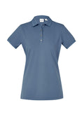 Womens City Short Sleeve Polo - Grey Smoke ||SRC=https://cdn.fashionbizapps.nz/honeybee/images/P105LS_bProduct_GreySmoke_01_iv0QpxK.jpg