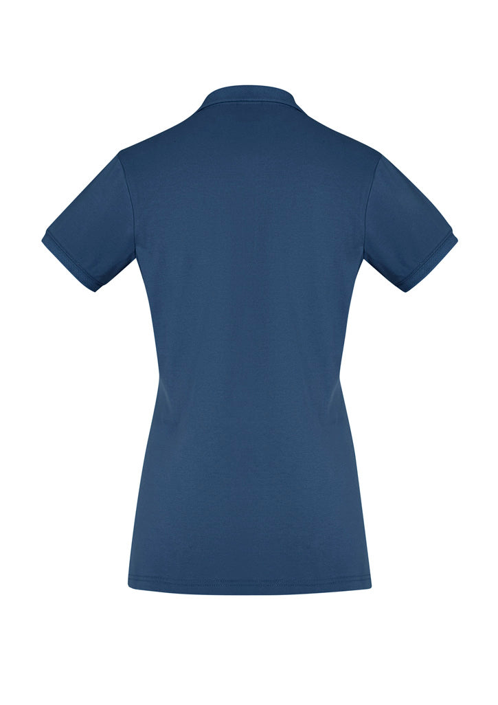 Womens City Short Sleeve Polo - Mineral Blue ||SRC=https://cdn.fashionbizapps.nz/honeybee/images/P105LS_bProduct_MineralBlue_02_pZaYBT2.jpg