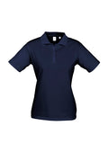 Womens Ice Short Sleeve Polo - Navy ||SRC=https://cdn.fashionbizapps.nz/honeybee/images/P112LS_bProduct_Navy_01_NnWdWtG.jpg