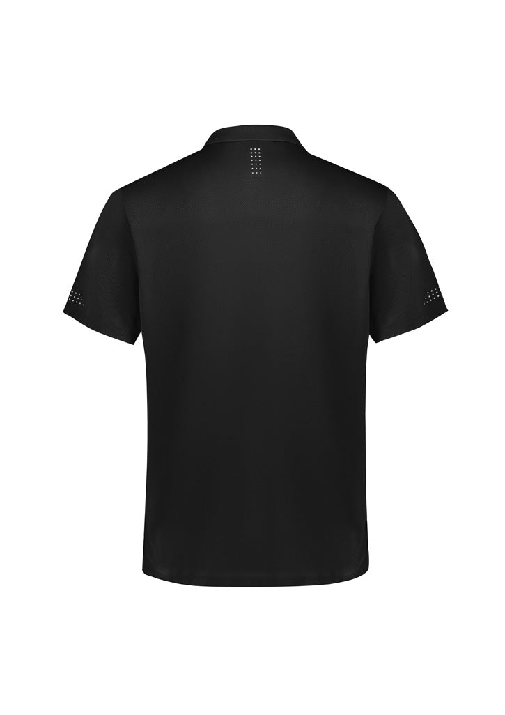 Kids Balance Short Sleeve Polo - Black/White ||SRC=https://cdn.fashionbizapps.nz/honeybee/images/P200KS_bProduct_Black_White_02_XIxmacc.jpg