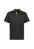 Kids Balance Short Sleeve Polo - Grey/Fluoro Lime ||SRC=https://cdn.fashionbizapps.nz/honeybee/images/P200KS_bProduct_Grey_FluoroLime_01_ufYM288.jpg