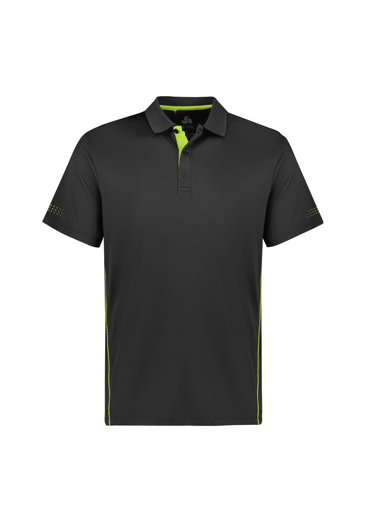 Kids Balance Short Sleeve Polo - Grey/Fluoro Lime ||SRC=https://cdn.fashionbizapps.nz/honeybee/images/P200KS_bProduct_Grey_FluoroLime_01_ufYM288.jpg