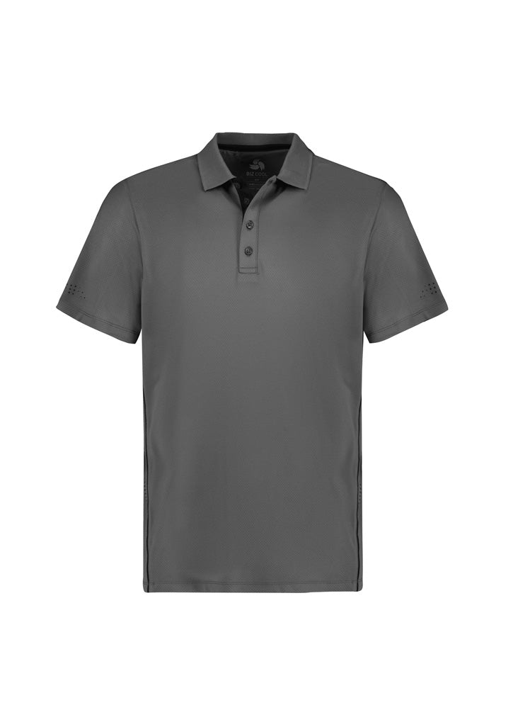 Mens Balance Short Sleeve Polo - Ash/Black ||SRC=https://cdn.fashionbizapps.nz/honeybee/images/P200MS_bProduct_Ash_Black_01_XoZF8EJ.jpg