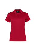 Womens Action Short Sleeve Polo - Red ||SRC=https://cdn.fashionbizapps.nz/honeybee/images/P206LS_Product_Red_01.jpg
