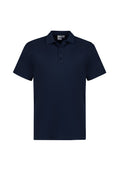 Mens Action Short Sleeve Polo - Navy ||SRC=https://cdn.fashionbizapps.nz/honeybee/images/P206MS_bProduct_Navy_01_UraJpEA.jpg