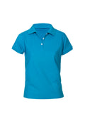 Womens Neon Short Sleeve Polo - Cyan ||SRC=https://cdn.fashionbizapps.nz/honeybee/images/P2125_bProduct_Cyan_01_UwXiSPa.jpg
