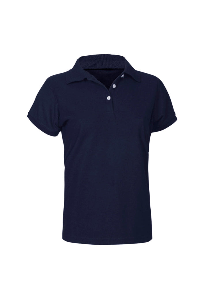 Womens Neon Short Sleeve Polo - Navy ||SRC=https://cdn.fashionbizapps.nz/honeybee/images/P2125_bProduct_Navy_01_pgOYsB5.jpg