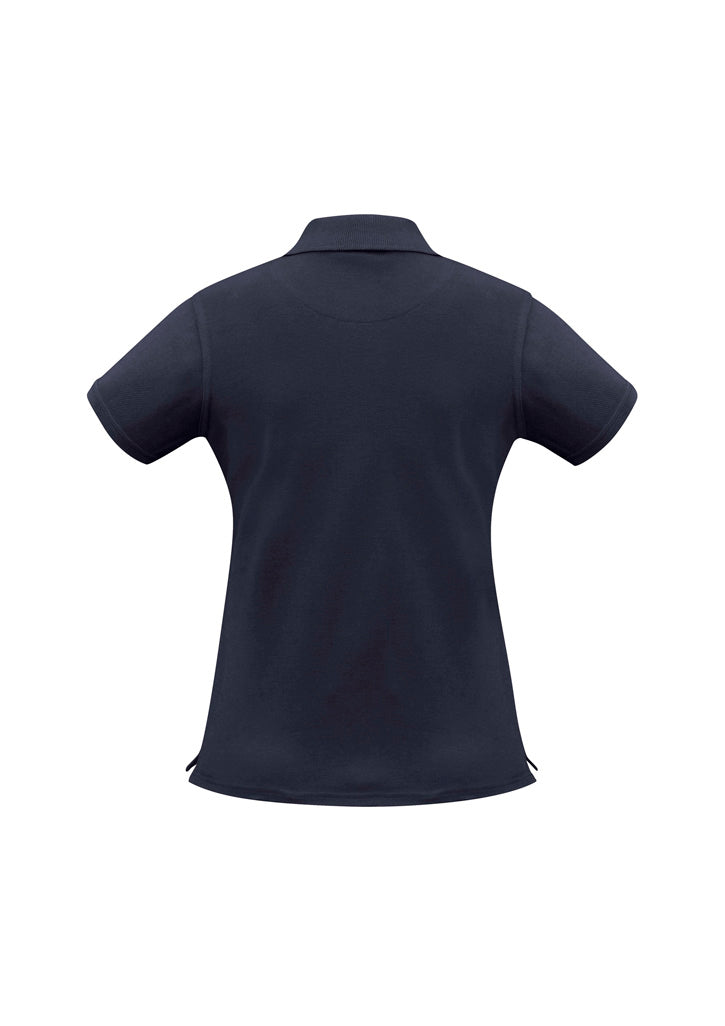 Womens Neon Short Sleeve Polo - Navy ||SRC=https://cdn.fashionbizapps.nz/honeybee/images/P2125_bProduct_Navy_02_oeFFlMY.jpg