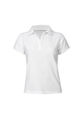 Womens Neon Short Sleeve Polo - White ||SRC=https://cdn.fashionbizapps.nz/honeybee/images/P2125_bProduct_White_01_ly1RI2x.jpg