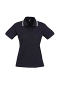 Womens Cambridge Short Sleeve Polo - Navy/White/White ||SRC=https://cdn.fashionbizapps.nz/honeybee/images/P227LS_bProduct_Navy_White_White_01_RWW5yCV.jpg