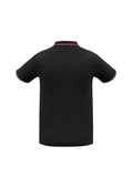Mens Cambridge Short Sleeve Polo - Black/Red/White ||SRC=https://cdn.fashionbizapps.nz/honeybee/images/P227MS_bProduct_Black_Red_White_02_6csIkV5.jpg