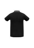 Mens Cambridge Short Sleeve Polo - Black/White/White ||SRC=https://cdn.fashionbizapps.nz/honeybee/images/P227MS_bProduct_Black_White_White_02_T38ucHL.jpg