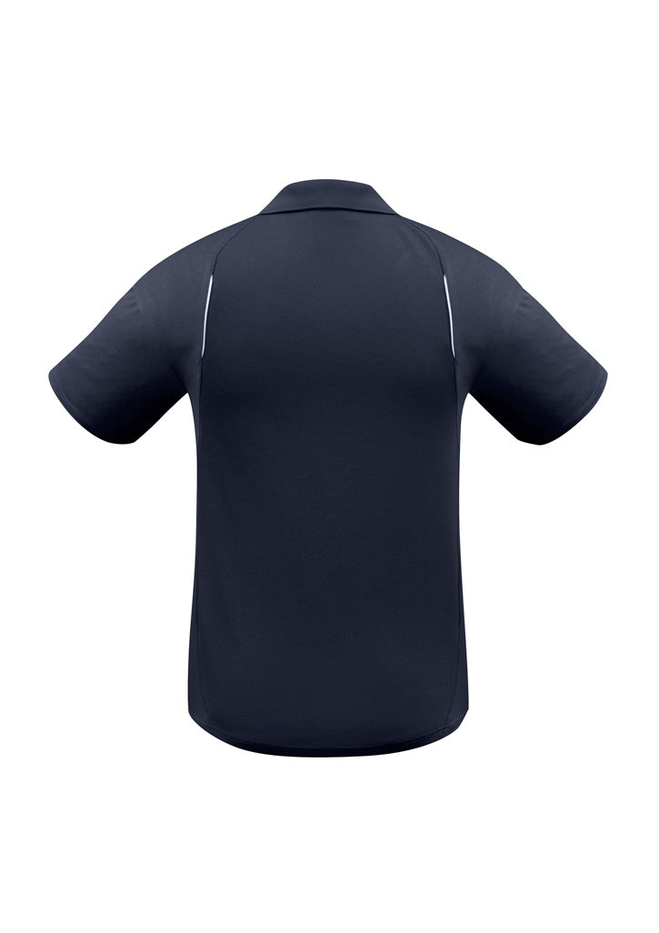 Mens United Short Sleeve Polo - Navy/White ||SRC=https://cdn.fashionbizapps.nz/honeybee/images/P244MS_bProduct_Navy_White_02_eexf5ph.jpg