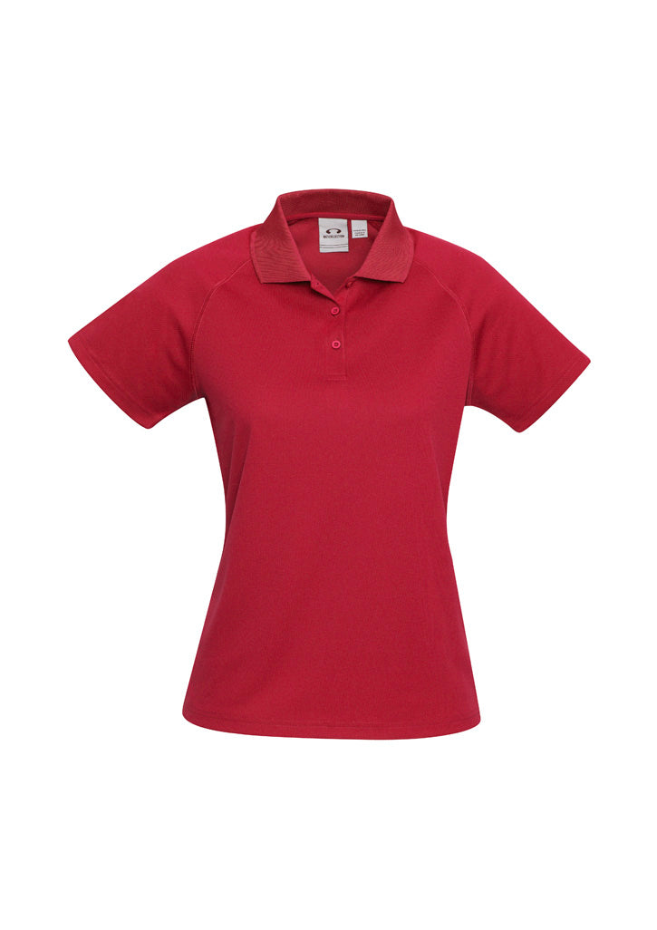 Womens Sprint Short Sleeve Polo - Red ||SRC=https://cdn.fashionbizapps.nz/honeybee/images/P300LS_bProduct_Red_01_B1kHLeb.jpg