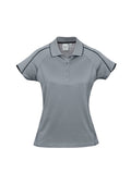 Womens Blade Short Sleeve Polo - Silver Grey/Black ||SRC=https://cdn.fashionbizapps.nz/honeybee/images/P303LS_bProduct_SilverGrey_Black_01_WNF1qQy.jpg