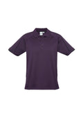 Mens Blade Short Sleeve Polo - Grape/Black ||SRC=https://cdn.fashionbizapps.nz/honeybee/products/management/data/images/product/725x1026/P303MS_Grape_Black.jpg