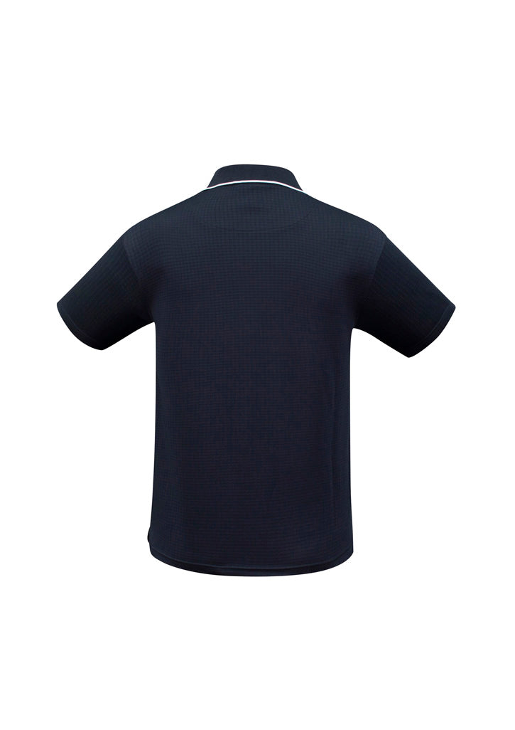 Mens Elite Short Sleeve Polo - Navy/White ||SRC=https://cdn.fashionbizapps.nz/honeybee/images/P3200_bProduct_Navy_White_02_QZpFtrW.jpg
