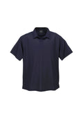 Mens Micro Waffle Short Sleeve Polo - Navy ||SRC=https://cdn.fashionbizapps.nz/honeybee/images/P3300_bProduct_Navy_01_jKl8zIC.jpg