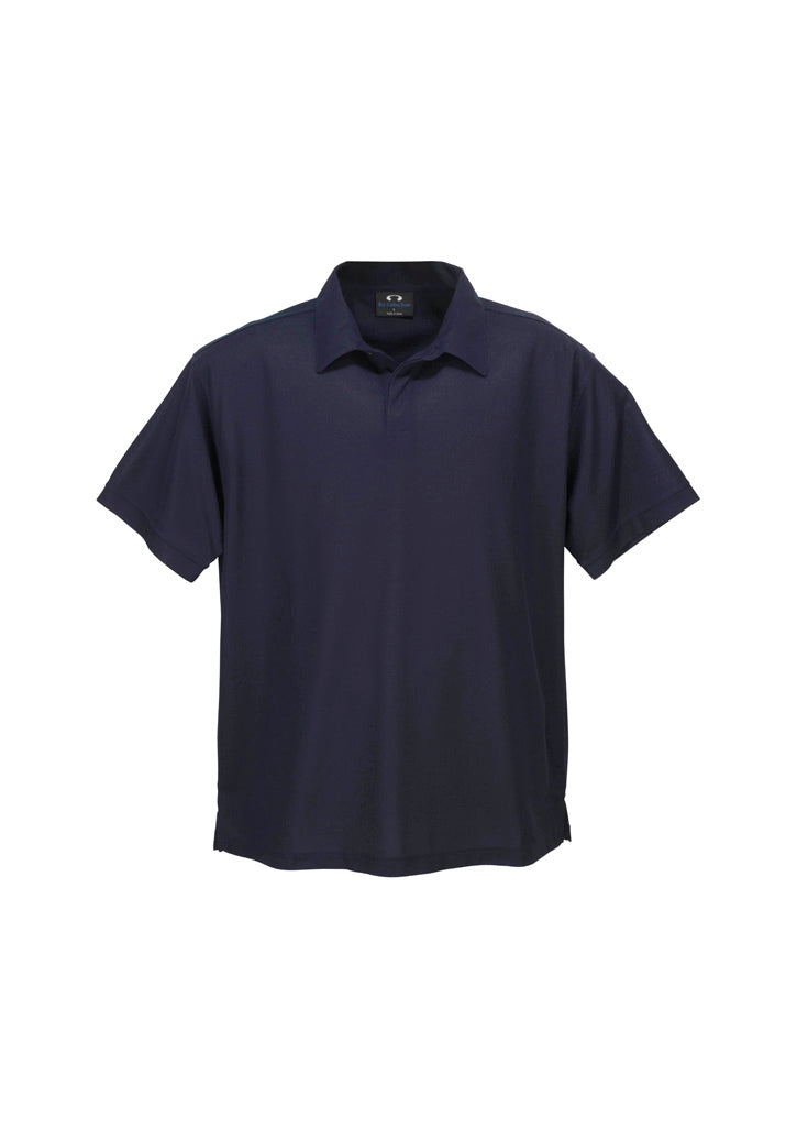 Mens Micro Waffle Short Sleeve Polo - Navy ||SRC=https://cdn.fashionbizapps.nz/honeybee/images/P3300_bProduct_Navy_01_jKl8zIC.jpg