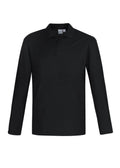Mens Crew Long Sleeve Polo - Black ||SRC=https://cdn.fashionbizapps.nz/honeybee/images/P400ML_bProduct_Black_01_1NLUOGH.jpg