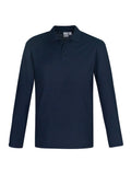 Mens Crew Long Sleeve Polo - Navy ||SRC=https://cdn.fashionbizapps.nz/honeybee/images/P400ML_bProduct_Navy_01_6GOABvj.jpg