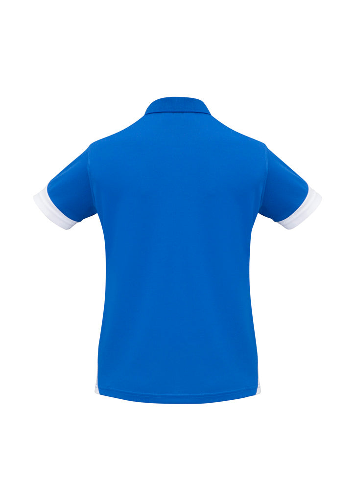 Womens Talon Short Sleeve Polo - Royal/White ||SRC=https://cdn.fashionbizapps.nz/honeybee/images/P401LS_bProduct_Royal_White_02_i8FLUju.jpg