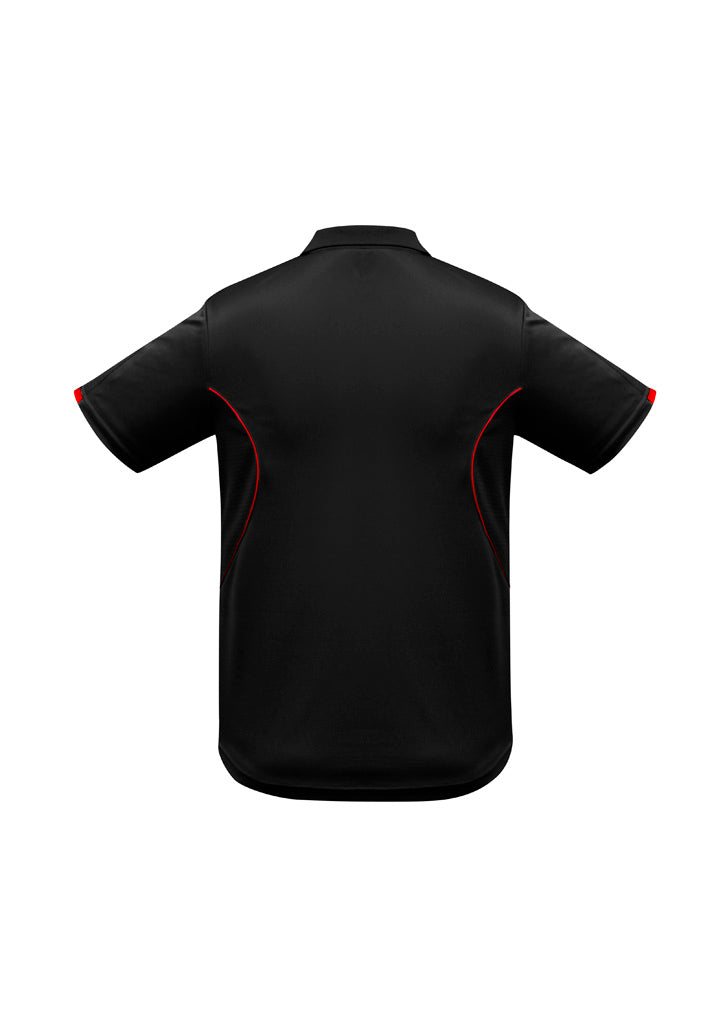 Kids Razor Short Sleeve Polo - Black/Red ||SRC=https://cdn.fashionbizapps.nz/honeybee/images/P405KS_bProduct_Black_Red_02_Z4zIFji.jpg