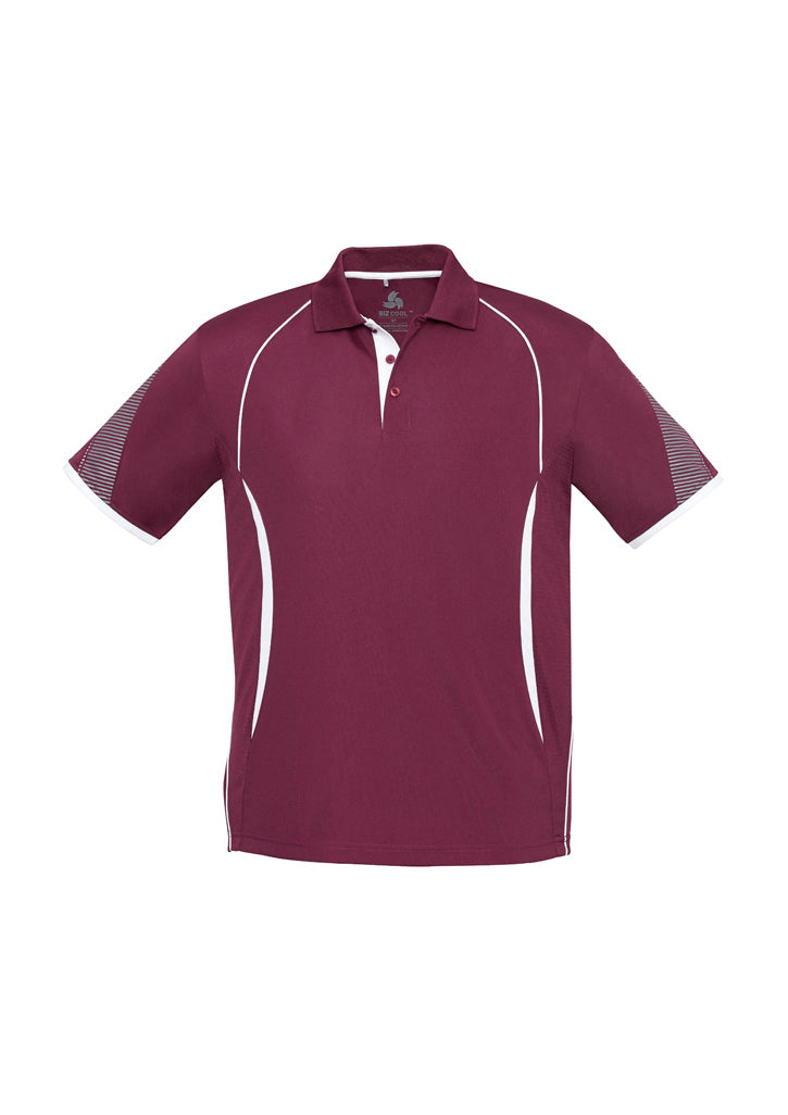 Kids Razor Short Sleeve Polo - Maroon/White ||SRC=https://cdn.fashionbizapps.nz/honeybee/images/P405KS_bProduct_Maroon_White_01_7Q6Mbwh.jpg
