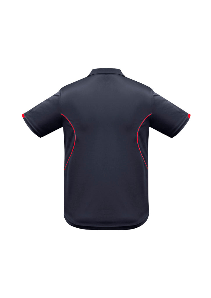 Kids Razor Short Sleeve Polo - Navy/Red ||SRC=https://cdn.fashionbizapps.nz/honeybee/images/P405KS_bProduct_Navy_Red_02_dlw6Va1.jpg
