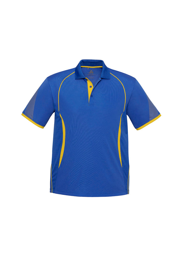 Kids Razor Short Sleeve Polo - Royal/Gold ||SRC=https://cdn.fashionbizapps.nz/honeybee/images/P405KS_bProduct_Royal_Gold_01_igezPqj.jpg