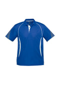 Kids Razor Short Sleeve Polo - Royal/White ||SRC=https://cdn.fashionbizapps.nz/honeybee/images/P405KS_bProduct_Royal_White_01_xViO969.jpg