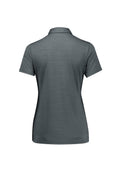 Womens Orbit Short Sleeve Polo - Dark Grey Carbon ||SRC=https://cdn.fashionbizapps.nz/honeybee/images/P410LS_Product_DarkGrey_02.jpg