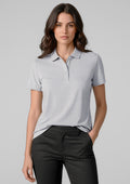 Womens Orbit Short Sleeve Polo ||SRC=https://cdn.fashionbizapps.nz/honeybee/images/P410LS_Talent_Silver_02_R_0P1VGTB.jpg