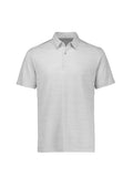 Mens Orbit Short Sleeve Polo - Silver ||SRC=https://cdn.fashionbizapps.nz/honeybee/images/P410MS_Product_Silver_01.jpg