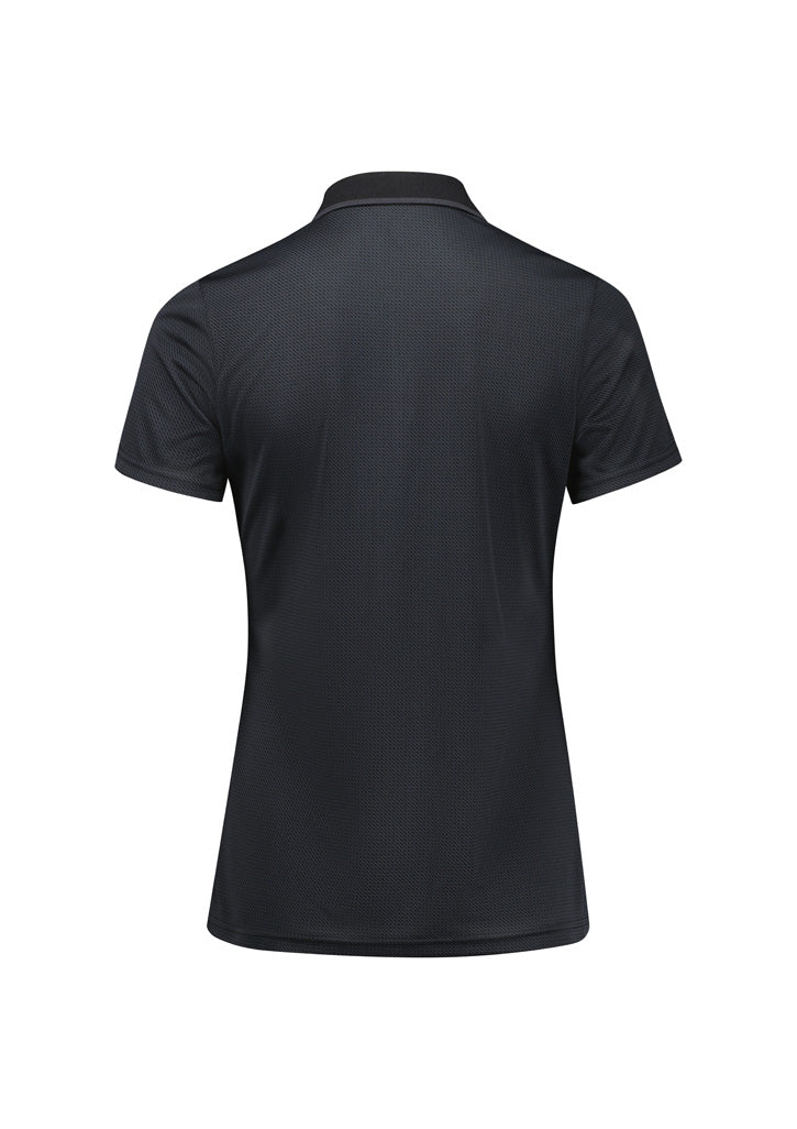 Womens Echo Short Sleeve Polo - Black Graphite ||SRC=https://cdn.fashionbizapps.nz/honeybee/images/P412LS_Product_BlackGraphite_02.jpg