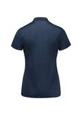 Womens Echo Short Sleeve Polo - Carbon Blue ||SRC=https://cdn.fashionbizapps.nz/honeybee/images/P412LS_Product_CarbonBlue_02.jpg
