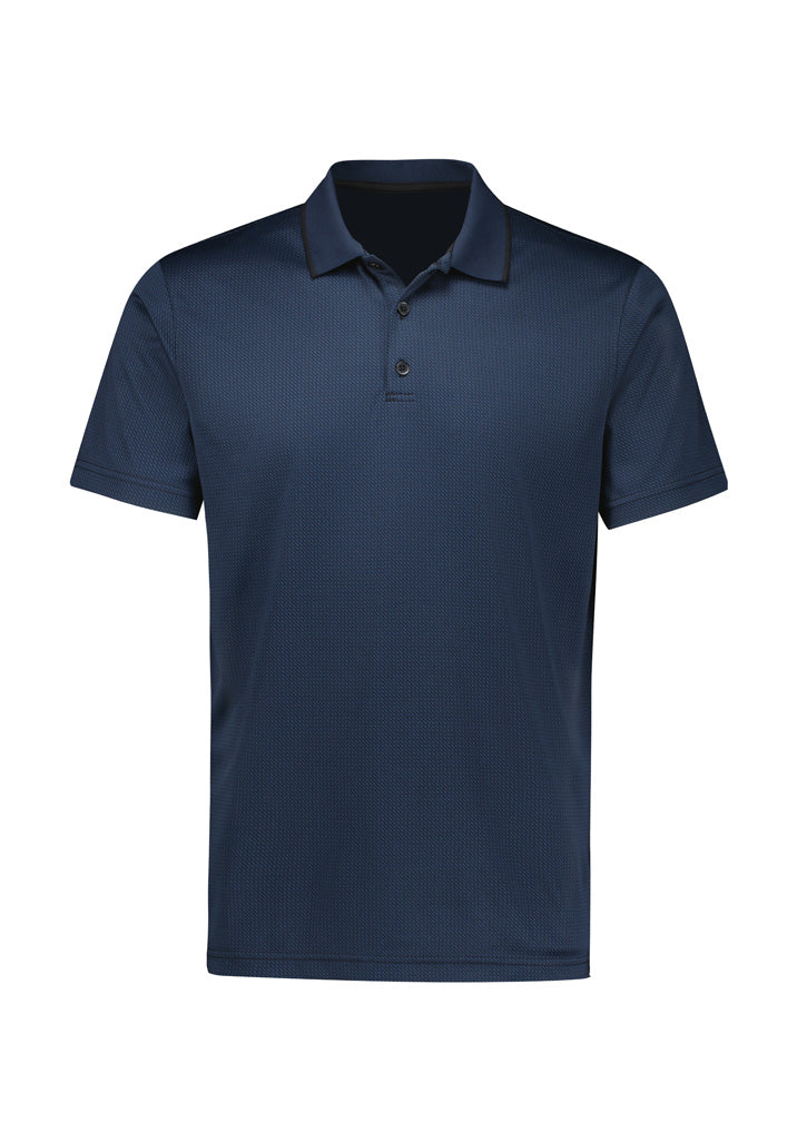 Mens Echo Short Sleeve Polo - Carbon Blue ||SRC=https://cdn.fashionbizapps.nz/honeybee/images/P412MS_Product_CarbonBlue_01.jpg