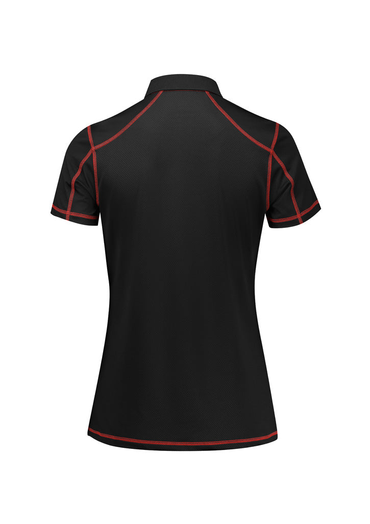 Womens Dart Short Sleeve Polo - Black/Red ||SRC=https://cdn.fashionbizapps.nz/honeybee/images/P419LS_Product_Black_Red_02_jIUxHwl.jpg