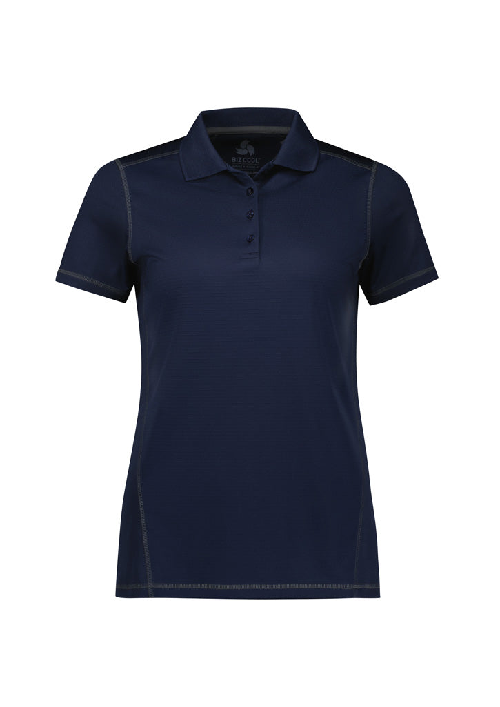 Womens Dart Short Sleeve Polo - Navy/Navy ||SRC=https://cdn.fashionbizapps.nz/honeybee/images/P419LS_Product_Navy_Navy_01.jpg