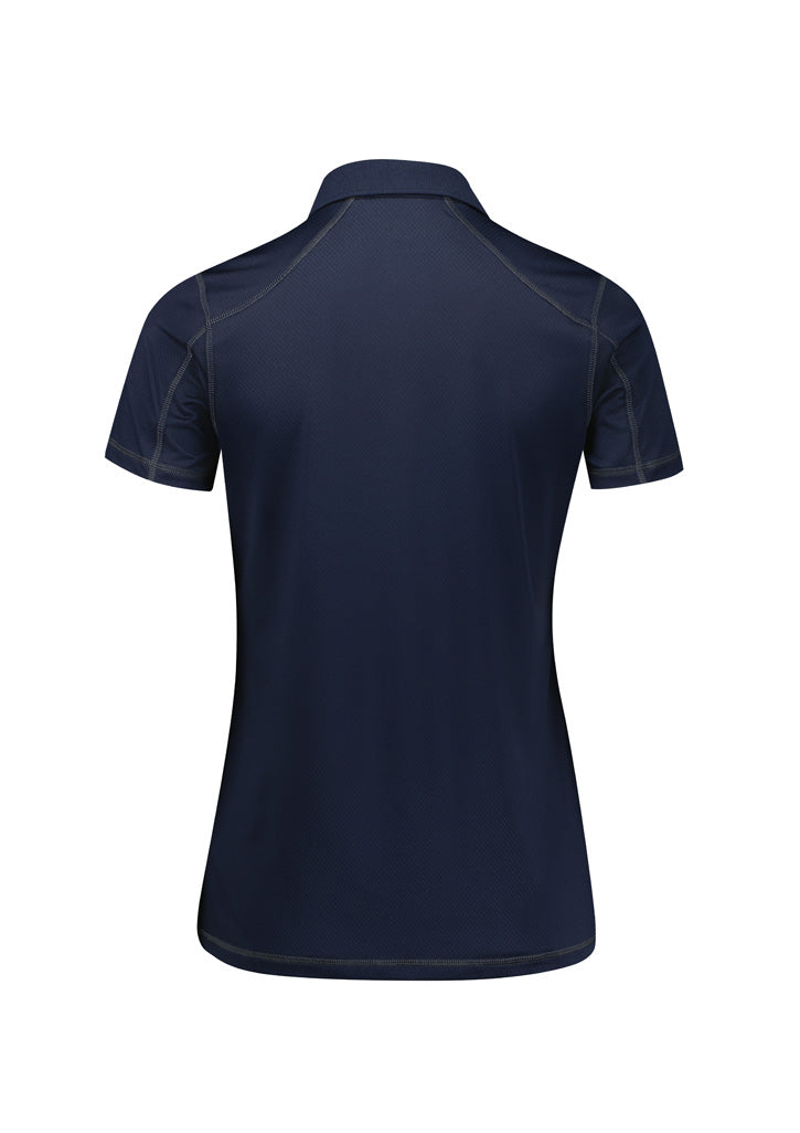 Womens Dart Short Sleeve Polo - Navy/Navy ||SRC=https://cdn.fashionbizapps.nz/honeybee/images/P419LS_Product_Navy_Navy_02.jpg