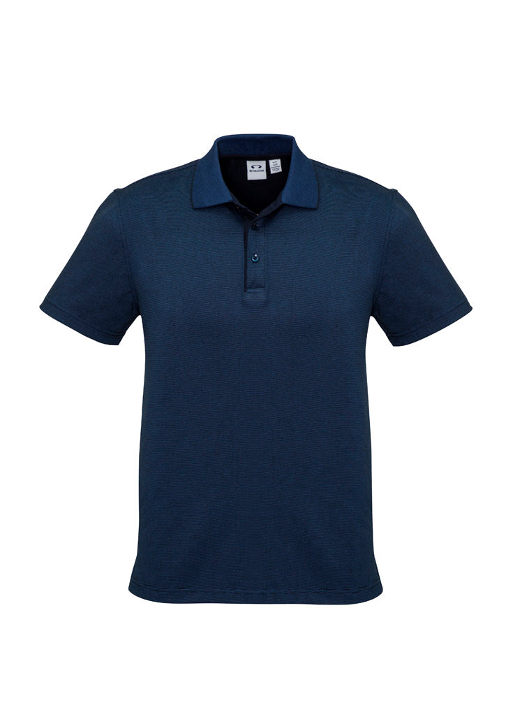 Mens Shadow Short Sleeve Polo - Carbon Blue ||SRC=https://cdn.fashionbizapps.nz/honeybee/images/P501MS_bProduct_CarbonBlue_01_OPOYyVF.jpg
